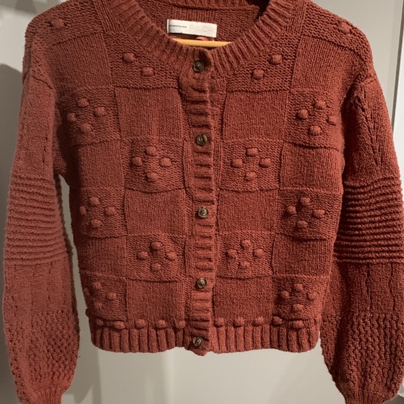 Anthropologie Rust Cardigan Sweater - Picture 3 of 4